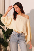 Butter Satin Balloon Top