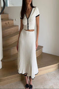 MIDI SKIRT KNIT SET