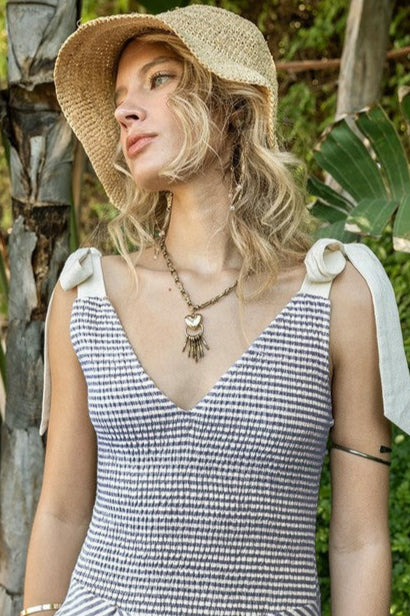 Linen Striped Dress