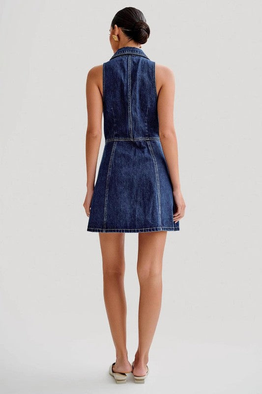 DENIM MINI DRESS