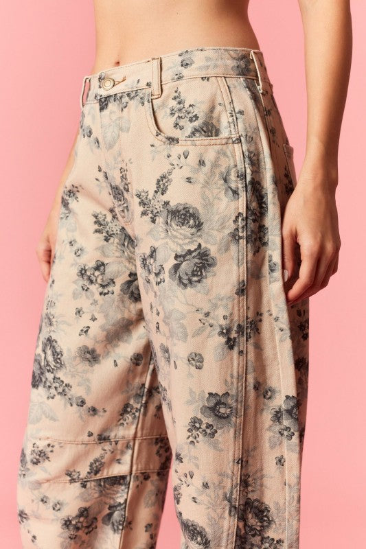 Bloom Barrel Jeans