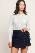 Indigo Tie Skort