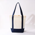 Navy Tote & Scarf Set