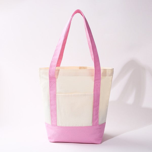 Pink Canvas & Scarf Set