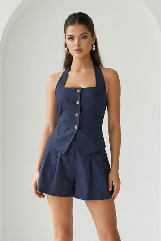 Indigo Short Set