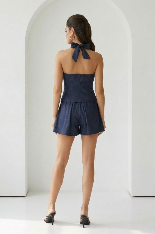 Indigo Short Set