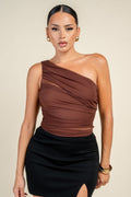 Mocha Ruched Bodysuit