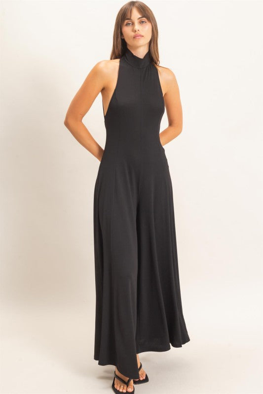 Black Halter Jumpsuit