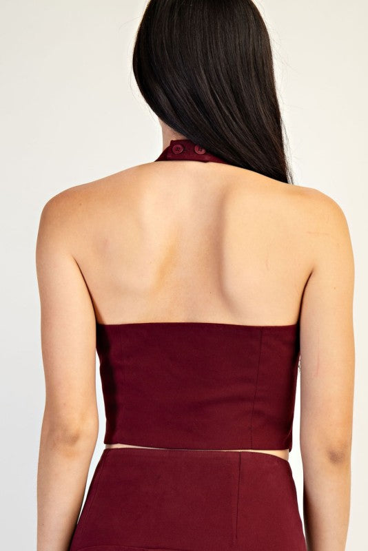 Merlot Chic Two-Piece Set