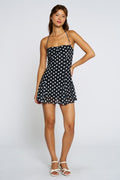 POLKA DOT HALTER DRESS