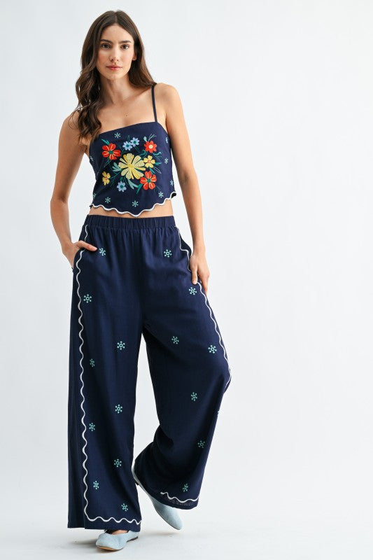 Flora Navy Set