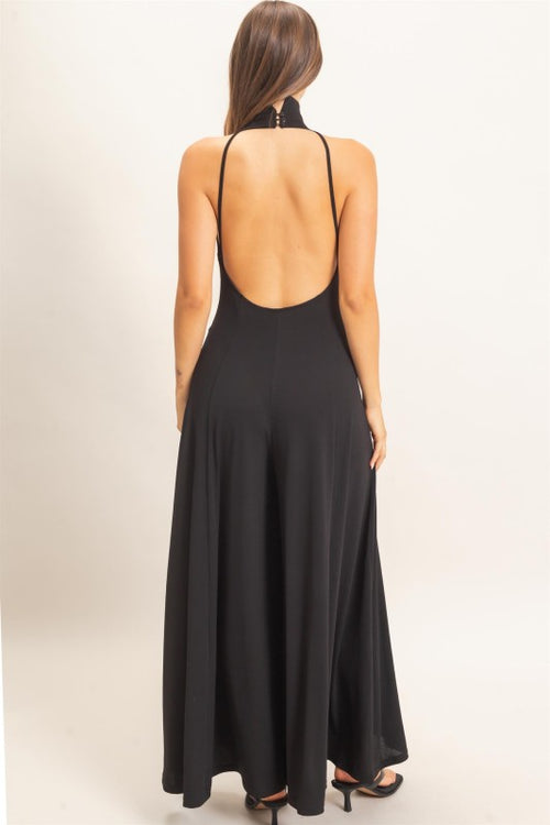 Black Halter Jumpsuit
