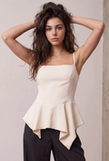 Ivory Peplum Top