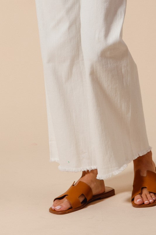 WIDE LEG STRETCHY PANTS