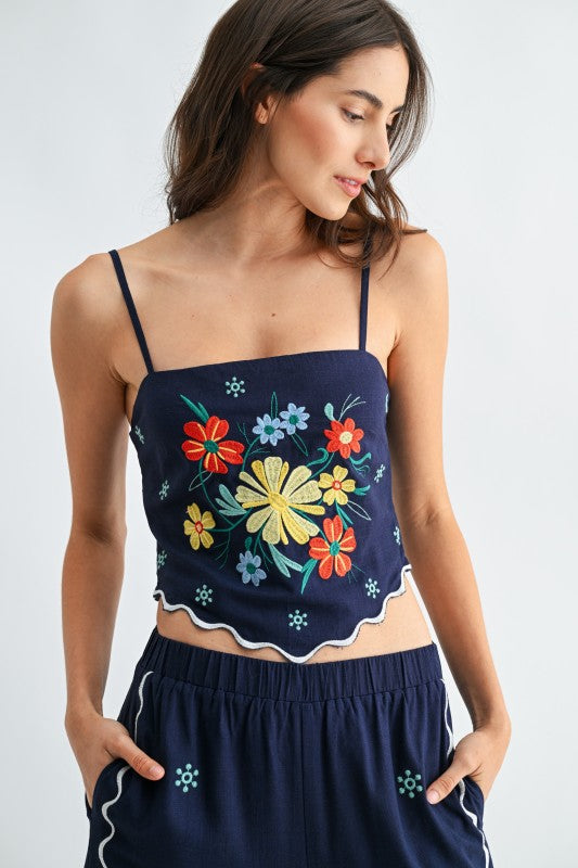 Flora Navy Set