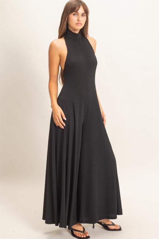 Black Halter Jumpsuit