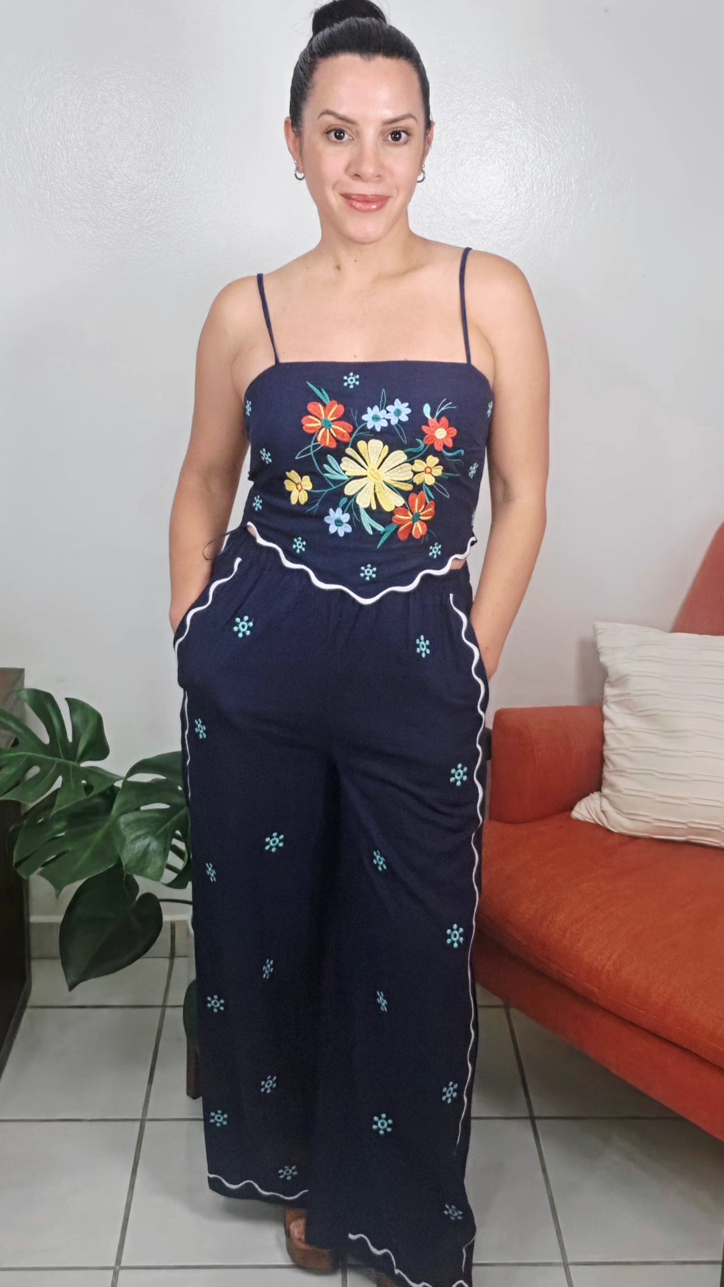 Flora Navy Set